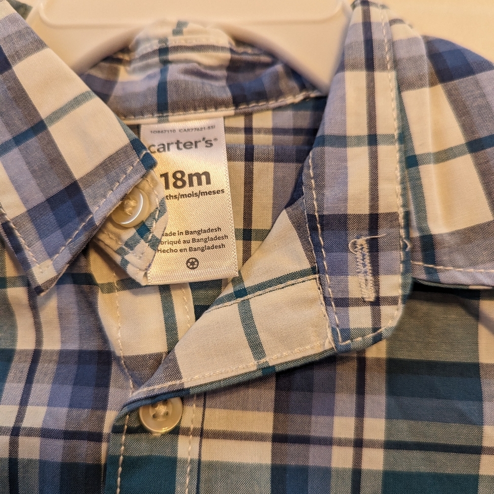 Carter's Little Boys 2 Piece Summer Short Set Brand New With Tags 18 Mon… - Picture 2 of 6